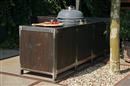 Buitenkeuken bar werkbank op maat staal hout