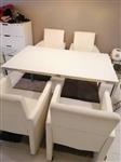 Eettafel 4 stoelen 