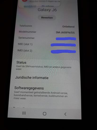 Grote foto samsung galaxy j6 telecommunicatie samsung