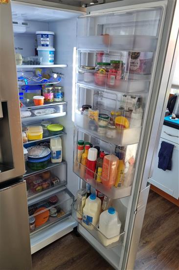 Grote foto amerikaanse koelkast moet weg vanwege verbouwing witgoed en apparatuur koelkasten en ijskasten