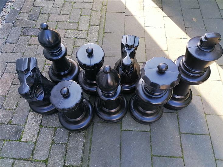 Grote foto schaakstukken groot en schaak spelzeil 3m bij 3m diversen overige diversen