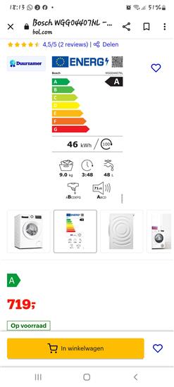 Grote foto bosch wasmachine serie 4 witgoed en apparatuur wasmachines