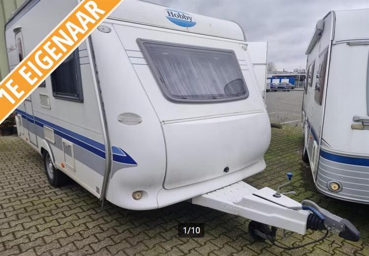 Grote foto hobby luxe 4.00 sf bj 2004 vast bed 1e eigen. caravans en kamperen caravans