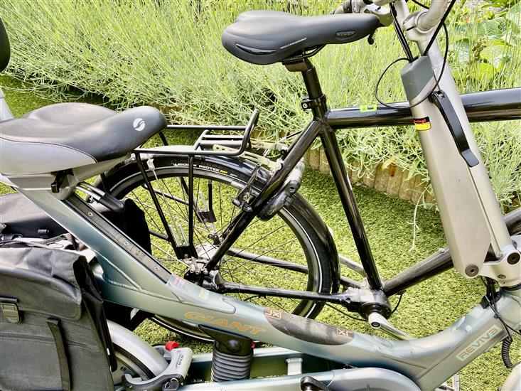 Grote foto set fietsen giant revive lx beixo met cardan fietsen en brommers ligfietsen